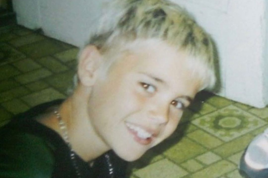 Justin Bieber as a young kid
